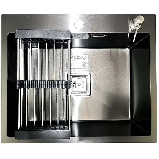 Кухонна мийка Romzha Arta Nova U-550 Max BL - фото 1