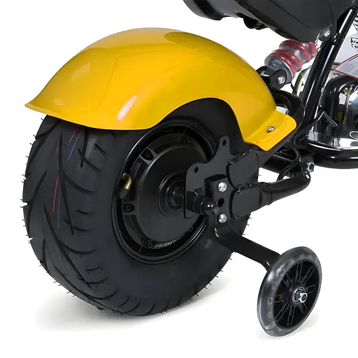 Електромобіль дитячий Мотоцикл M 6016AL-6 36V USB Bluetooth TF шкіра жовтий - фото 3
