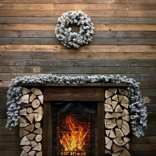 Гірлянда хвойна Hvoya Classic з плівки засніжена 3 м - фото 5