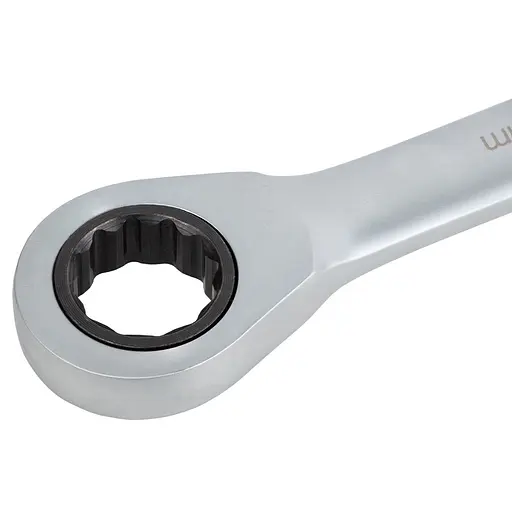 Набор ключей рожково-накидных Sigma с трещоточкой 8 шт (8, 10, 12, 13, 14, 15, 17, 19 мм) CrV satine (6010521) - фото 3