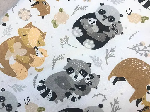 Непромокаемая простынь Moontime в коляску "Зверята с детками" - фото 3