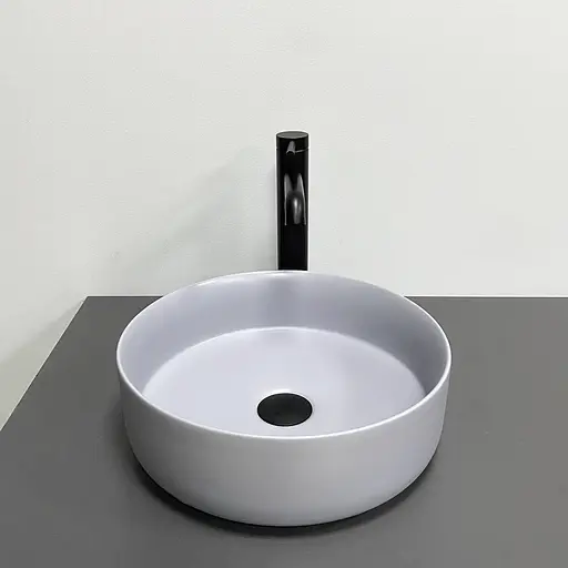 Умивальник VBI Prato light grey matt накладний VBI-011413, Сірий - фото 2