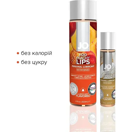 Комплект System JO GWP - Peaches & Cream - Peachy Lips 120 мл & H2O Vanilla 30 мл - фото 2