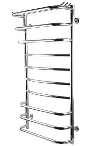 Водяна рушникосушка Unio Zp W 1000-500-10 Зета з полицею, Хром - фото 2