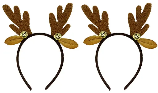 Обруч на голову Рожки и ушки с колокольчиком - фото 2