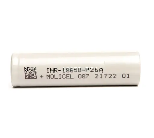 Акумулятор Molicel INR18650-P26A Li-ion 2600mAh 35A (Білий) - фото 3