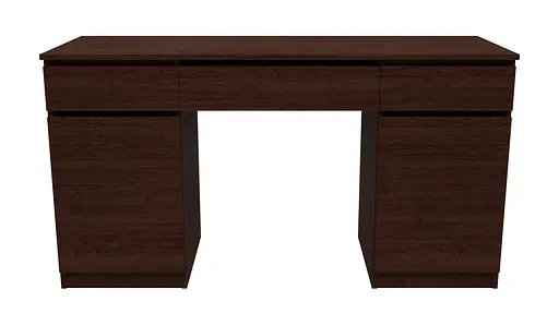 Стіл комп'ютерний Віто 2 Ferrum-decor 750x1400x500 ДСП Венге Магія 16 мм (FRD-104832)