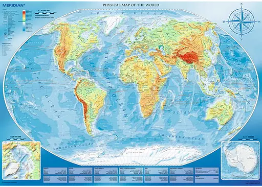 Пазл Trefl Велика фізична карта світу 4000 ел. (45007) - фото 2