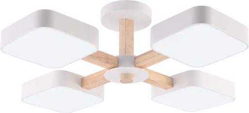 Люстра VALESO XI3354-4 белый+дерево - фото 2