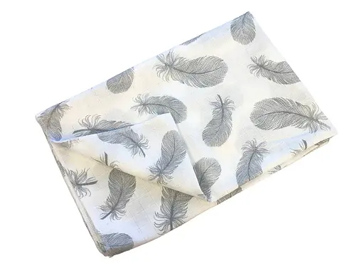 Муслиновая пеленка Moontime "Перья" - фото 1