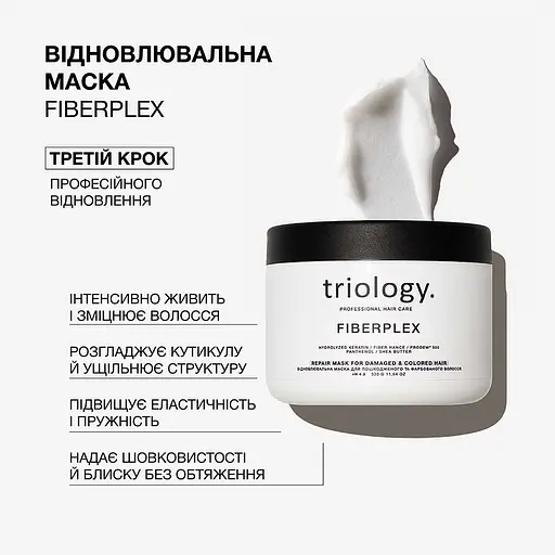 Маска для поврежденных и крашеных волос Triology. Fiberplex восстановительная 330 г - фото 2