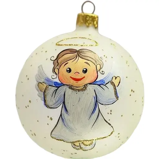 Ялинкова прикраса Санта Шоп Ангелики Благовісник скло (4820001112535)