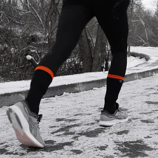 Водонепроницаемые носки DexShell Hytherm Pro DS634 (Черные с оранжевым) размер S (36-38) - фото 3