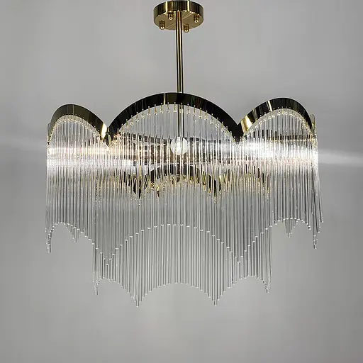 Латунная люстра Maria Theresa в двух размерах Line.F Диаметр 60см - фото 8