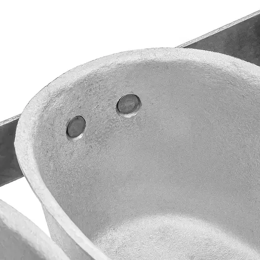 Форма овальна потрійна хлібна для випікання хліба алюміній "Вінницька" (35.8x16x8 см), Хлібпром Сірий 84600 - фото 7