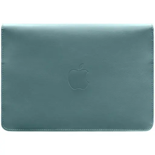 Шкіряний чохол-конверт BlankNote на магнітах для MacBook 15-16 дюйм Бірюзовий - фото 1