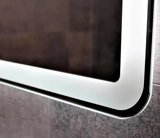 Дзеркало Dusel DE-M3051 75x100CM збільшувальна лінза + сенсорне включення + підігрів+ годинник / температура, Білий - фото 3