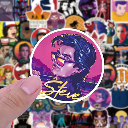 Стікерпак Дуже дивні справи Набір наклейок GeekLand Stranger Things 50 штук - фото 5