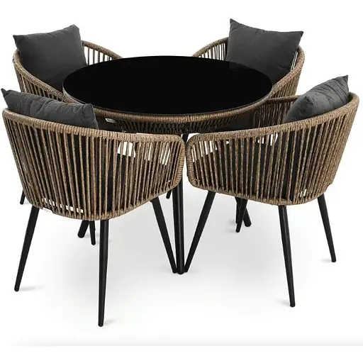 Комплект садових меблів Di Volio Rieti бежевий, сірий - фото 4