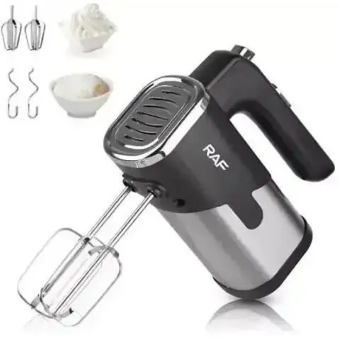Ручний міксер кухонний R-6630 5 швидкостей 2 чорний насадки