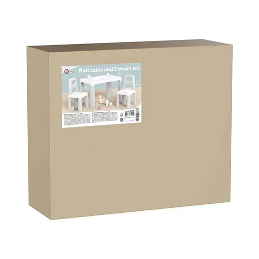 Дитячий стіл з двома стільцями ТехноК 0150TXK світло-сірий - фото 5