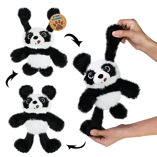 М'яка іграшка-потягушка MJ2405 Панда 30см, в пакеті (6924050724058) - фото 2