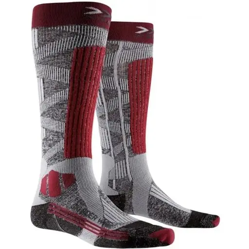 Носки X-Socks Ski Rider Silver 4.0 Woman 39-40 Серый/Красный (1068-XS-SMKRW19W 39-40 G231)