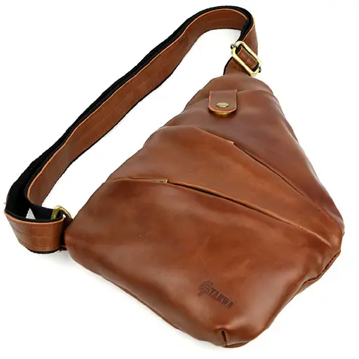 Мужская сумка-слинг через плечо для левши TARWA 23х28х4 см sum0028343 - фото 5