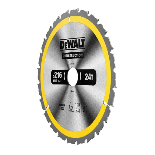 Диск пиляльний DeWalt Construction 216 х 30 мм 24 зуба (DT1952) - фото 2