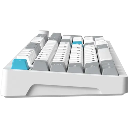 Клавіатура GamePro Asgard Drakkar Keychron Super Red Switch Wireless/Bluetooth/USB White бездротова (MK305WH) - фото 4