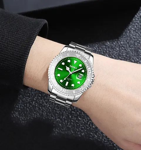Наручний годинник жіночий 9295SIGN Silver-Green Skmei acs0029787 - фото 4