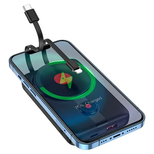 Power bank Hoco J92 22.5W/PD20W/QC3.0/ MagSafe Wireless Charger 10000mah чорний - фото 3