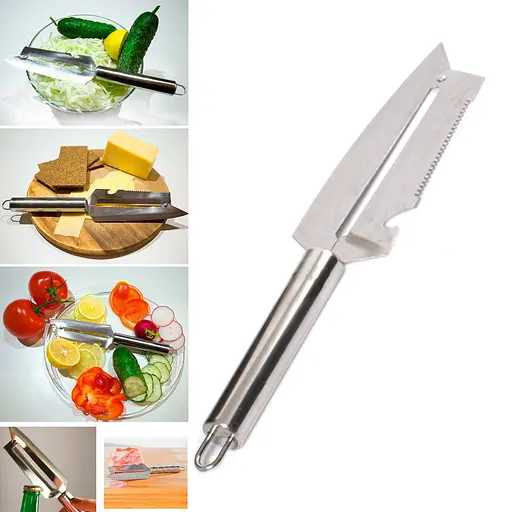 Многофункциональная шинковка из нержавеющей стали 11/13 30 см нож Рома Kitchen Master 81659 - фото 3