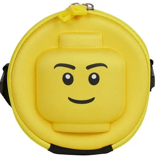 Детская сумочка через плечо LEGO 3D круглая желтая (20187-1918) - фото 2