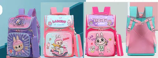 Рюкзак Labubu, 26x15x38 см, пенал, 2 відділення, C72895 (В асортименті) - фото 5