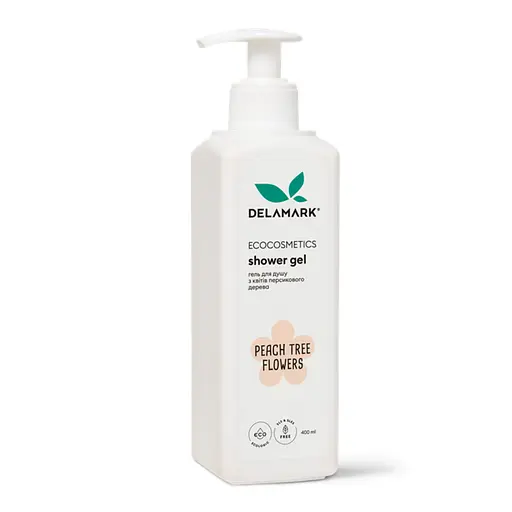 Гель для душа с ароматом цветов персикового дерева De La Mark 400 мл - фото 1