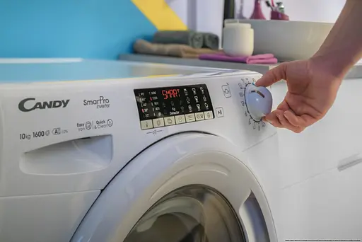 Стирально-сушильная машина Candy фронтальная 6(4) кг 1400 A 45.4 см дисплей инвертор белый - фото 9