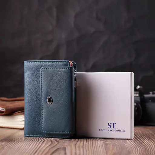 Кожаный женский кошелек ST Leather 13.5х9х2 см acs0028440 - фото 9