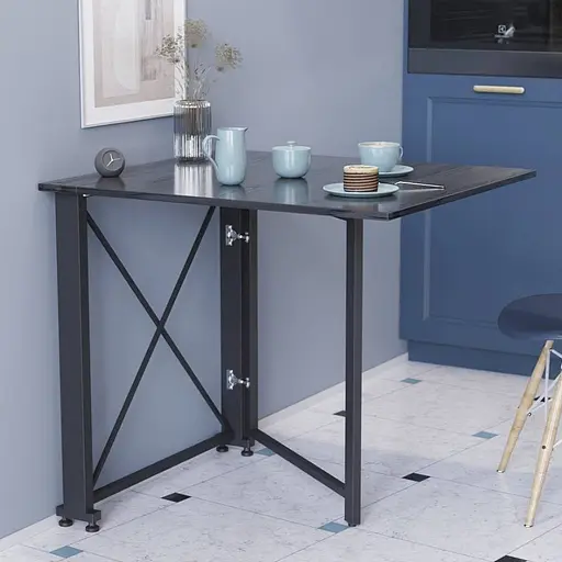 Стіл-книга трансформер Оріон 1 Ferrum-decor 750x810x730 Чорний метал ДСП Сосна Кембра 16 мм (FRD-104599)