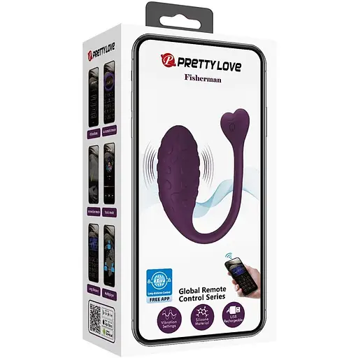 Віброяйце Pretty Love Fisherman 18.9 см фіолетовий