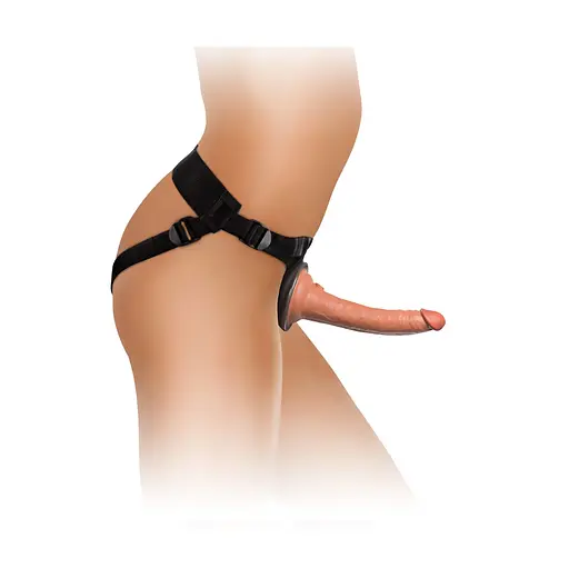 Страпон King Cock Elite Comfy Silicone Body Dock Kit 21 см коричневый - фото 2