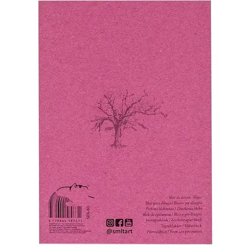 Блокнот-склейка для рисунка SM-LT Art Authentic А5 (14.8х21 см) 120г/м2 60л - фото 2