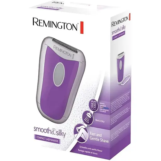 Электробритва Remington сетчатая Smooth & Silky, АААx2, бело-фиолетовый - фото 3