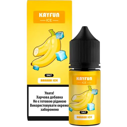 Набір компонентів для замісу сольової заправки Flavorlab Kayfun Ice Banana Ice Банан 30 мл, 0-50 мг (18732) - фото 1