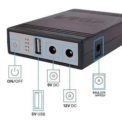 Источник бесперебойного питания Xoko WGP 8800mAh 5-12V (XK-WGP-8800) Черный - фото 9