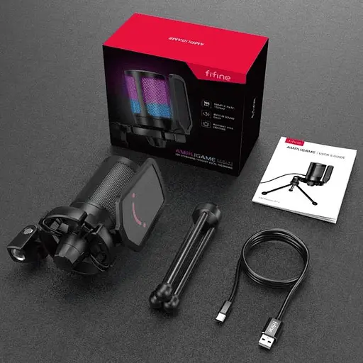 Микрофон Fifine A6V AmpliGame Black (A6V) - фото 3