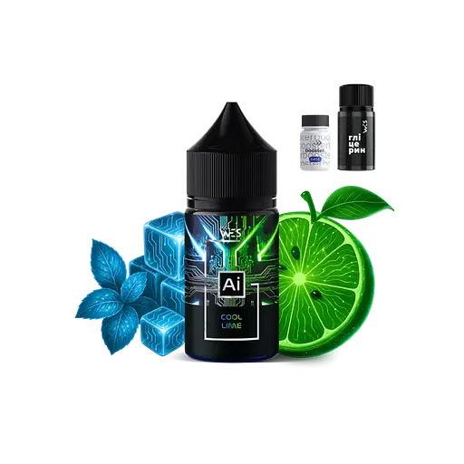 Набор компонентов для самозамеса солевой заправки WES AI 30 мл Cool Lime Охлажденный лайм, 0-50 мг (18130) - фото 2
