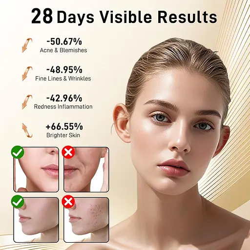 Терапия красным светом для лица, светодиодная маска для лица Enhance, светотерапия от акне, морщин и омоложения кожи - фото 2