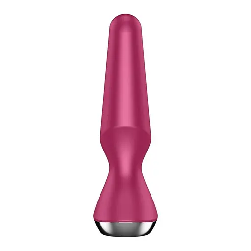 Анальна пробка Satisfyer Plug-ilicious 2, 14 см (малиновий) - фото 4