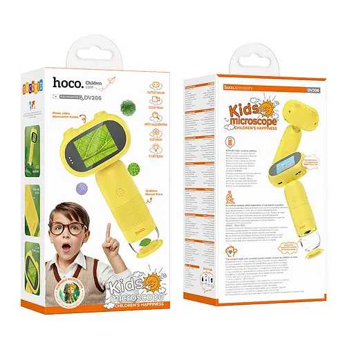 Детский микроскоп Hoco DV206 Yellow - фото 4